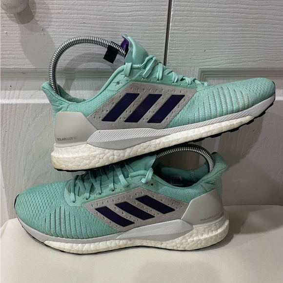 ADIDAS RUNNING SNEAKERS SOLAR GLIDE ST GREEN MINT SIZE 8.5 SPORTY GYM PILATES - Picture 7 of 17